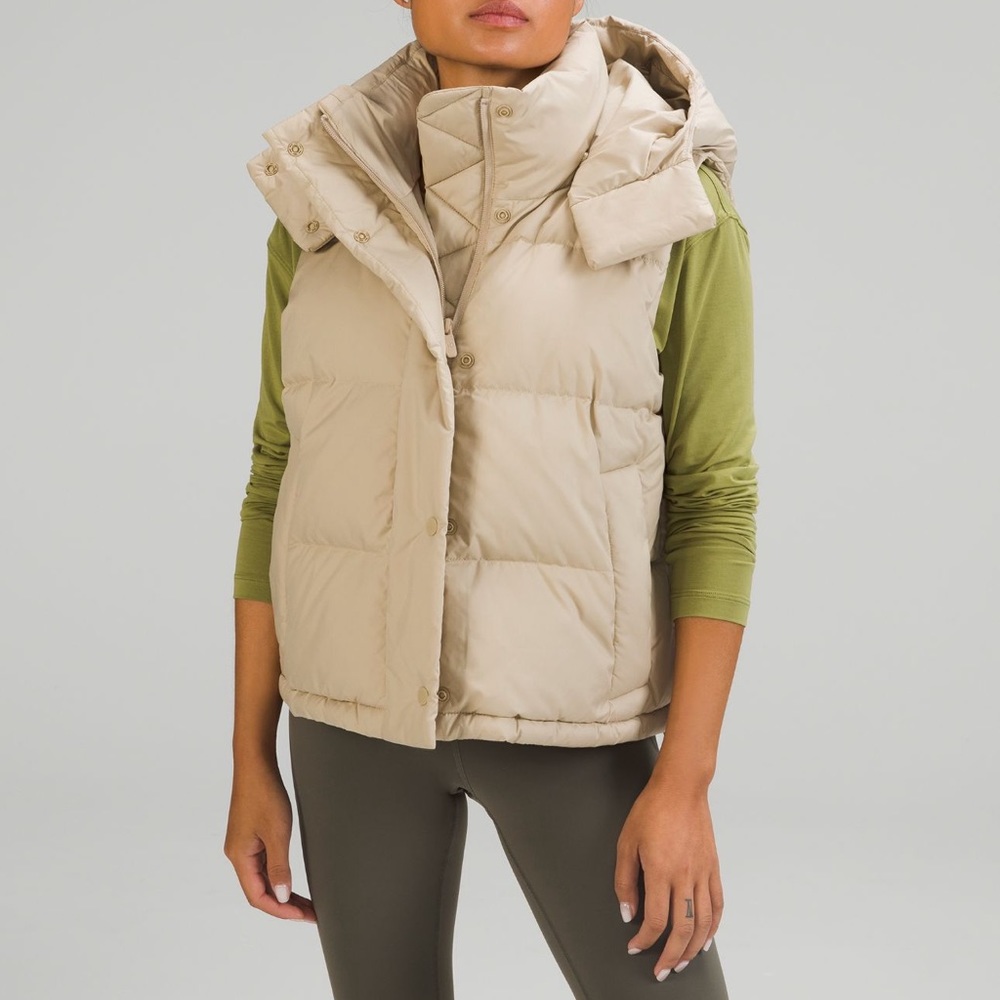 Wunder puff cropped vest